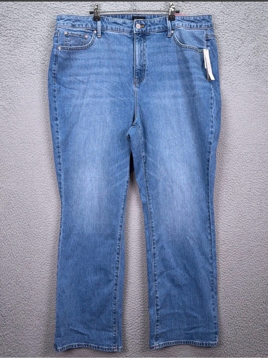 Talbots Denim - Talbots Jeans Womens 18W Blue Barely Boot Curvy High Waist Sutton Wash BNWT